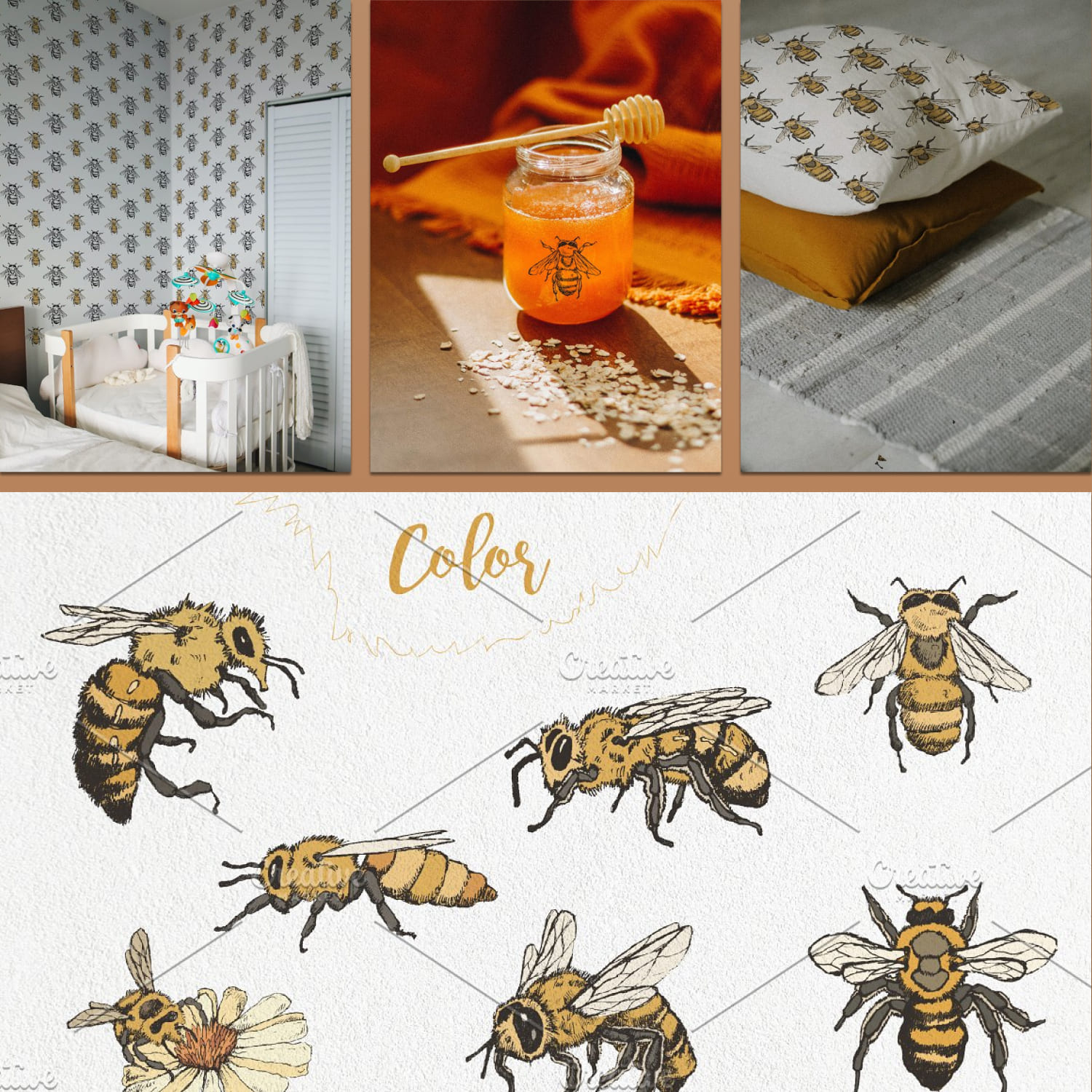 Honey bees created by Onceli*art.