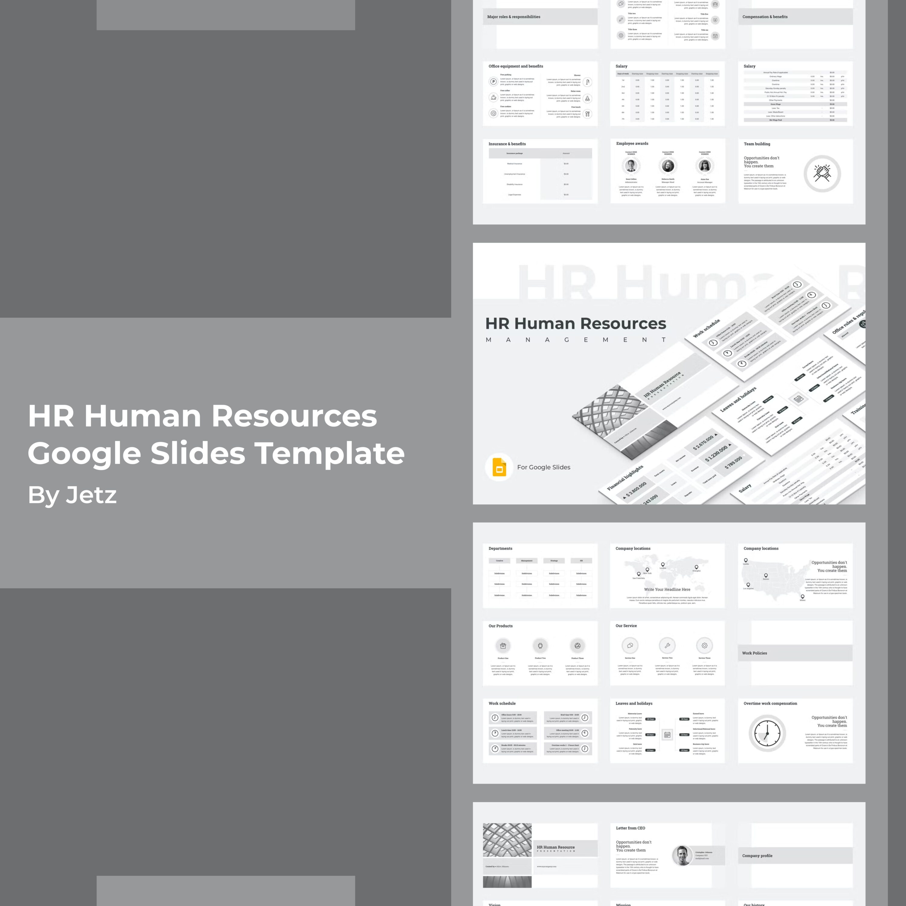 HR Human Resources Google Slides Template.