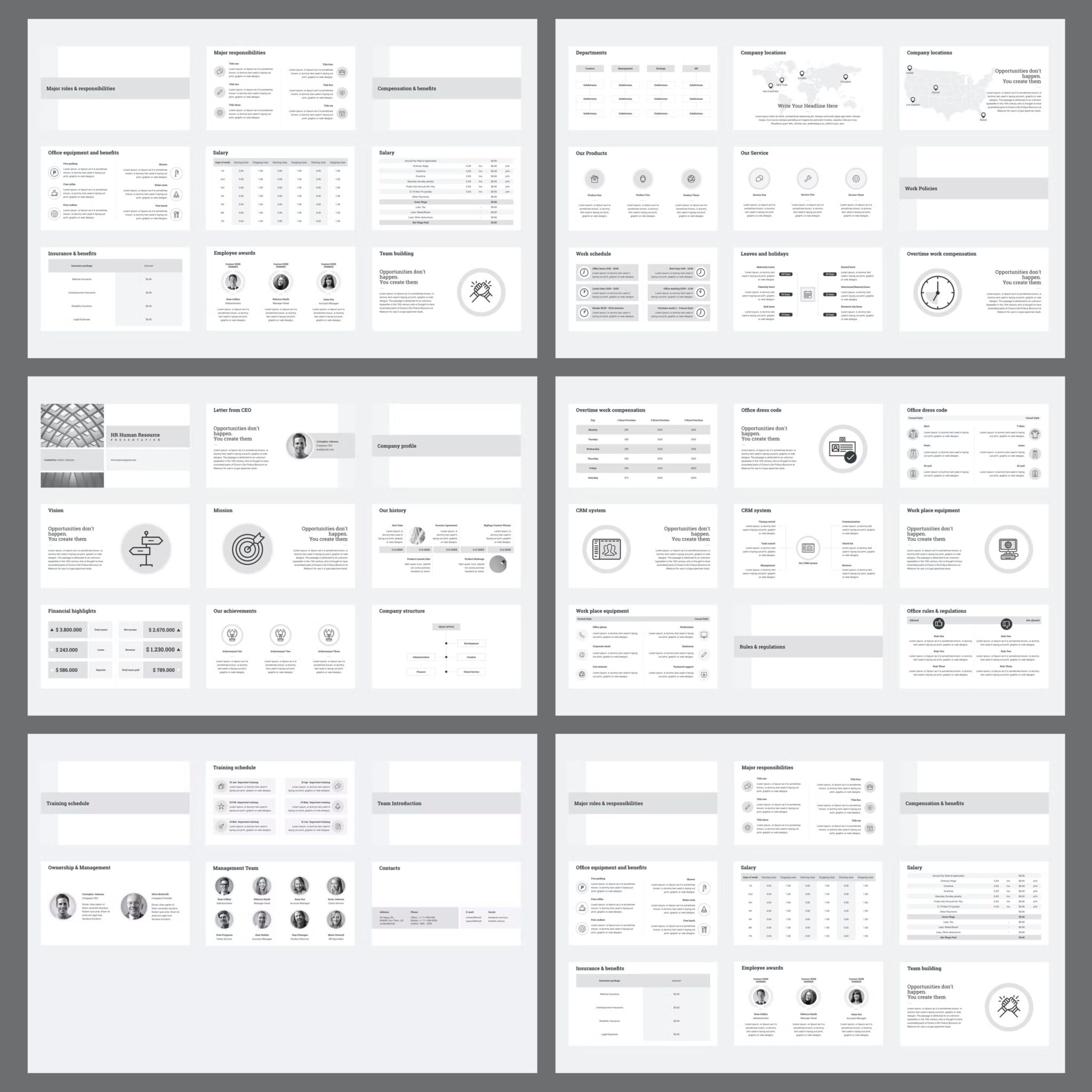 HR Human Resources Google Slides Template – MasterBundles