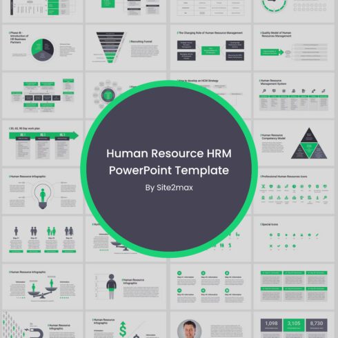 Human Resource HRM PowerPoint Template.