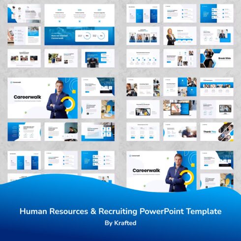 Human Resources & Recruiting PowerPoint Template.