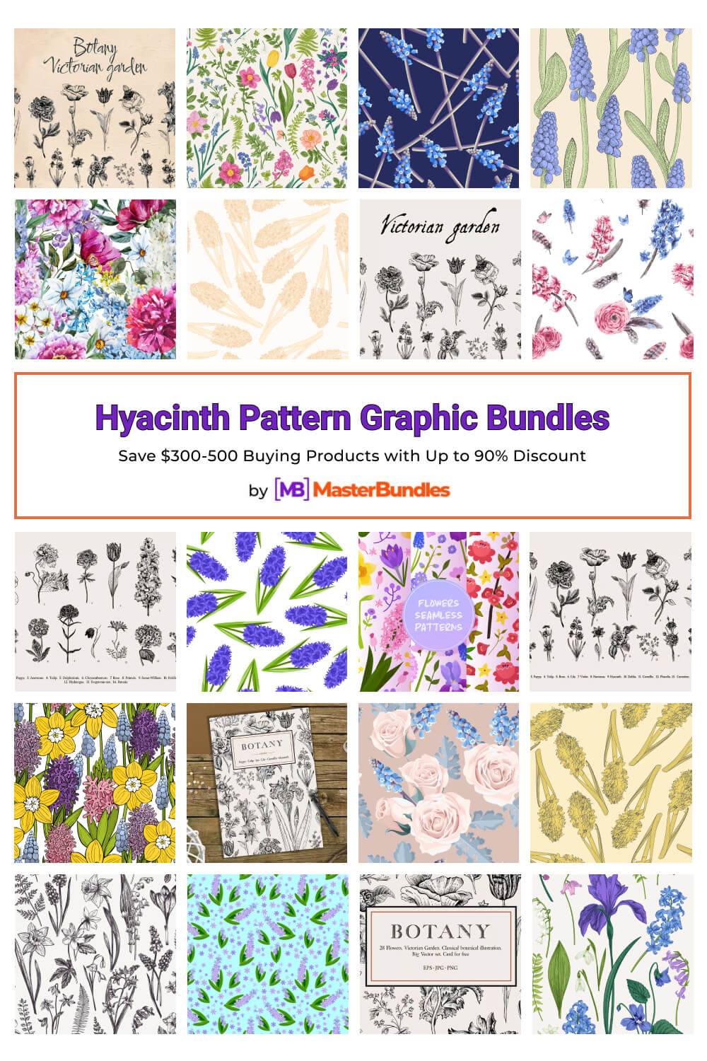 hyacinth pattern graphic bundles pinterest image.
