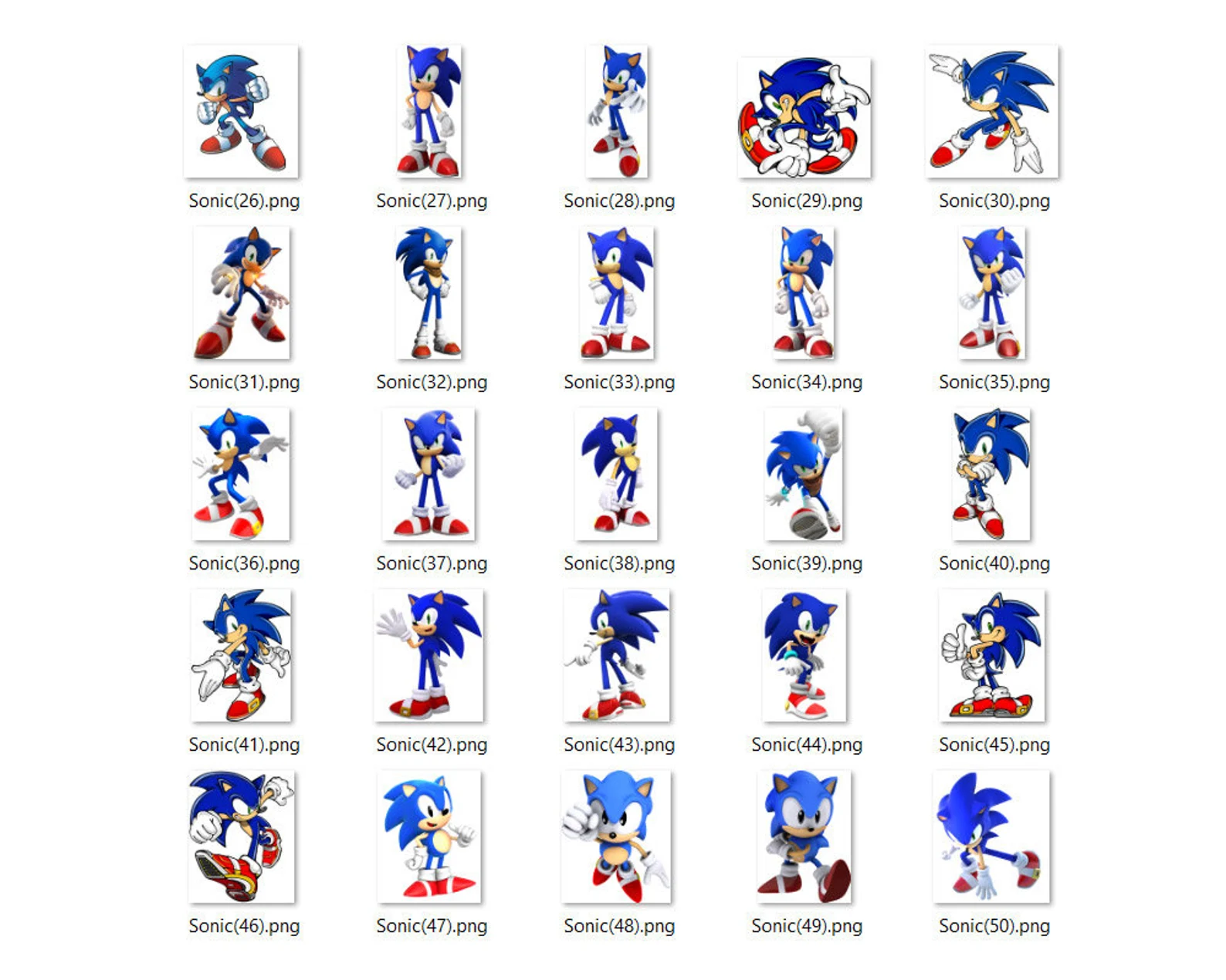 Nice blue hedgehogs collection.