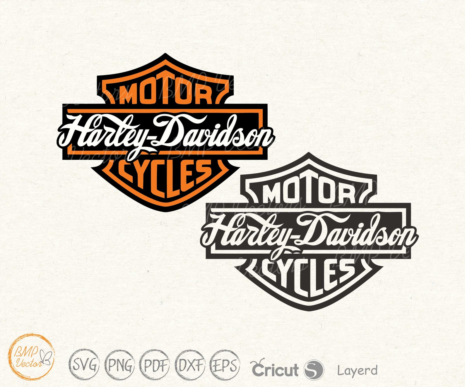 Personalized Harley Davidson style logo Custom digital file Cricut