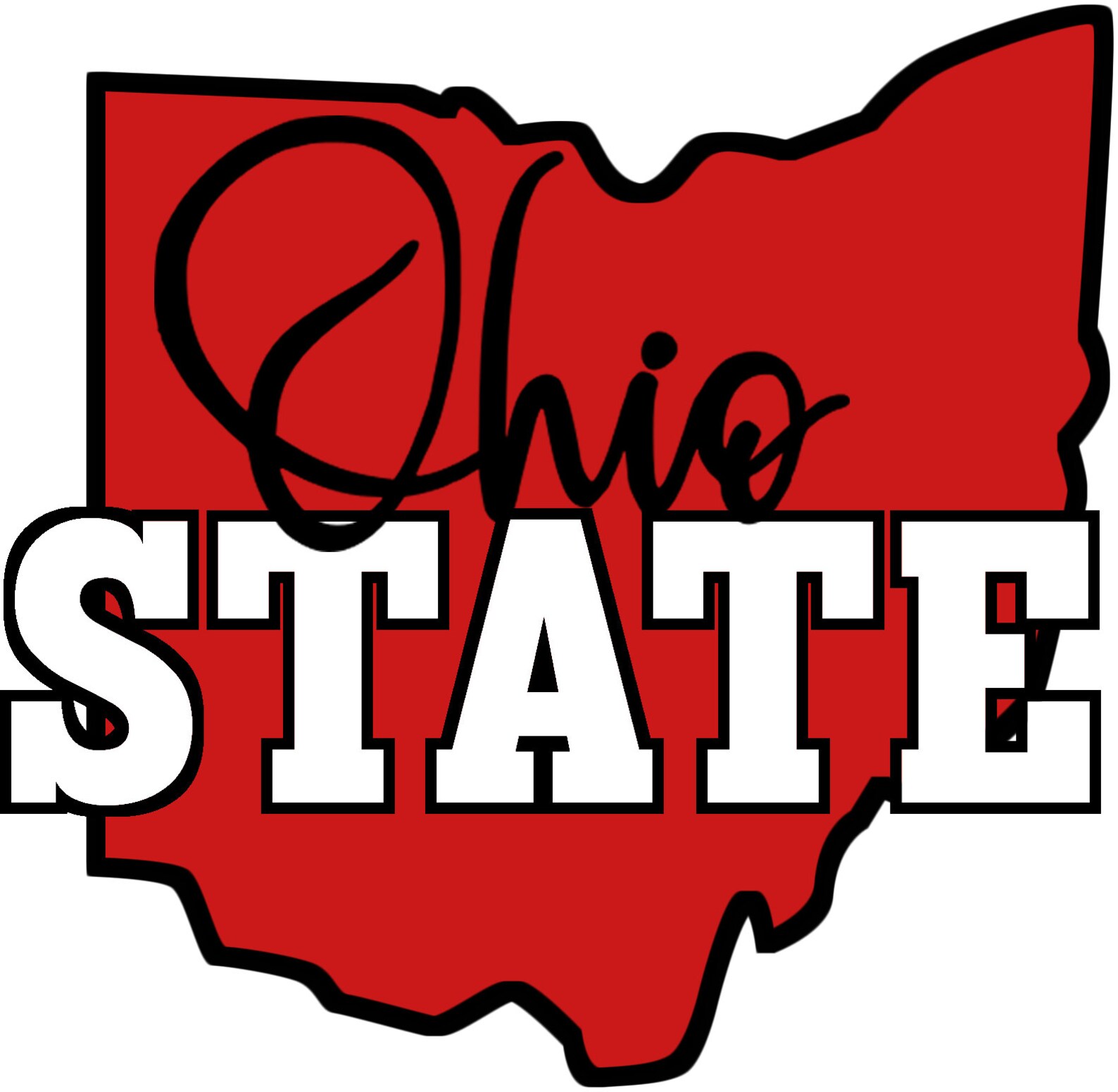 Ohio state map.