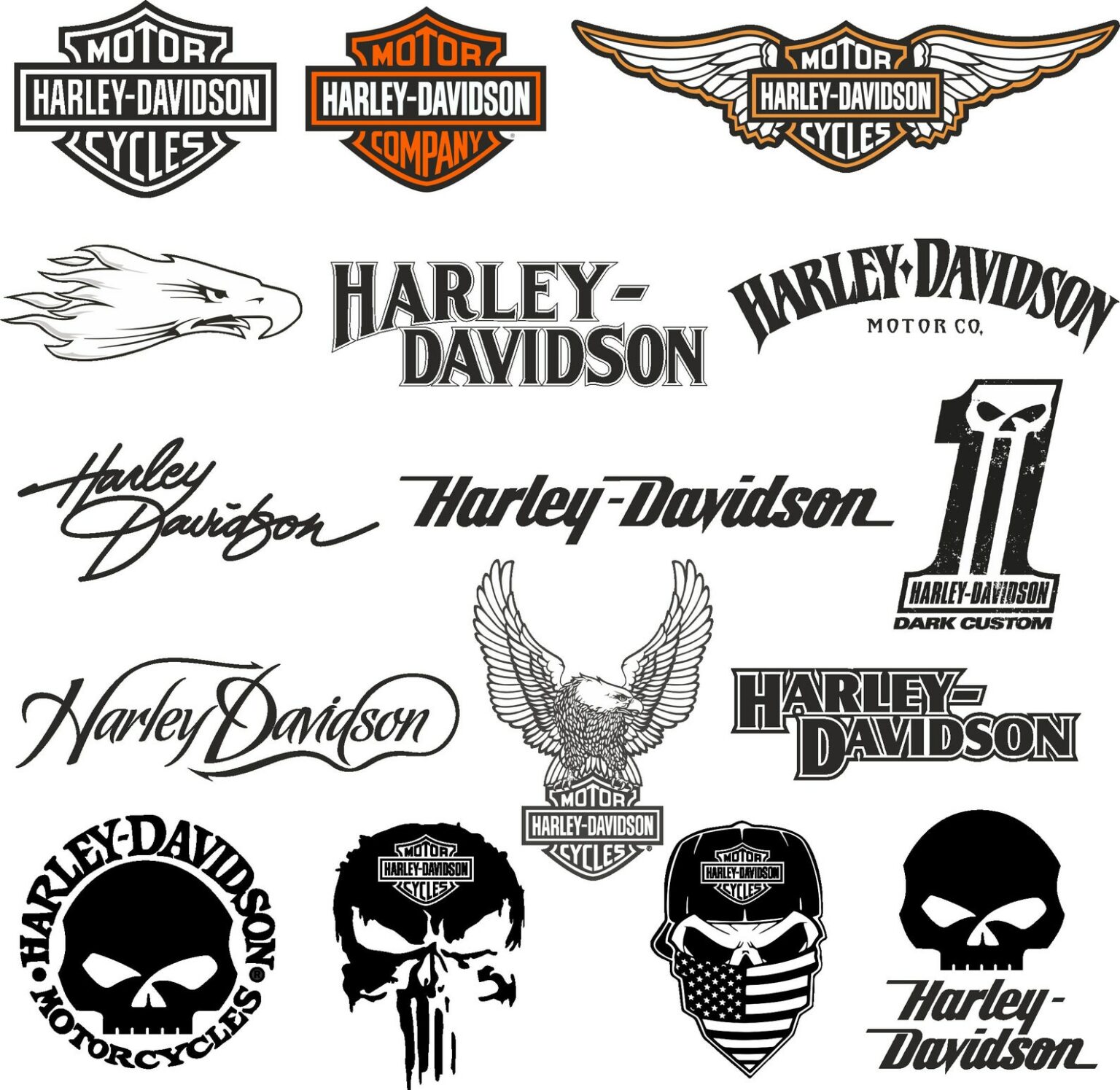 Harley Davidson Logos Svg Masterbundles 2389