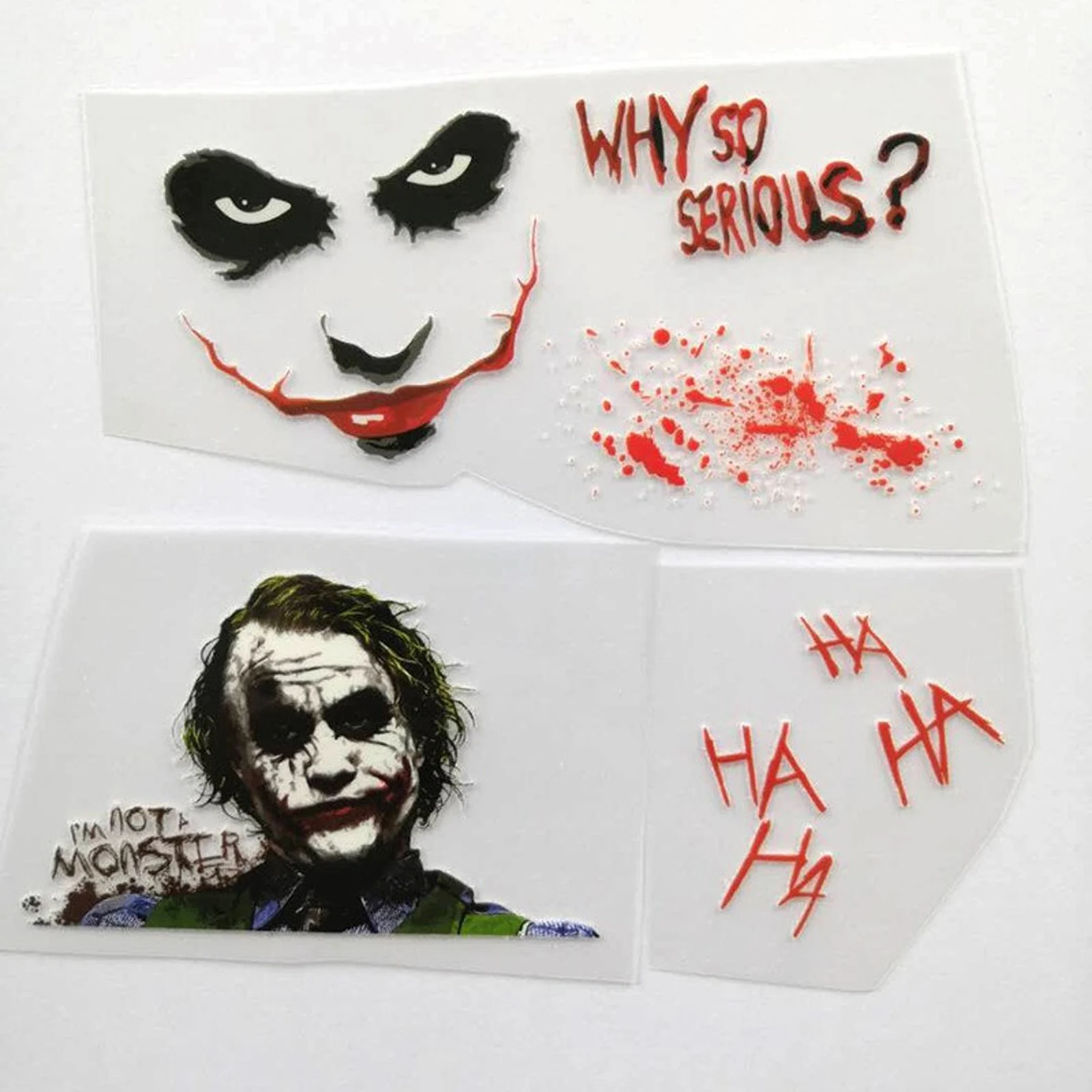 High quality Joker illustrations for the different textures.
