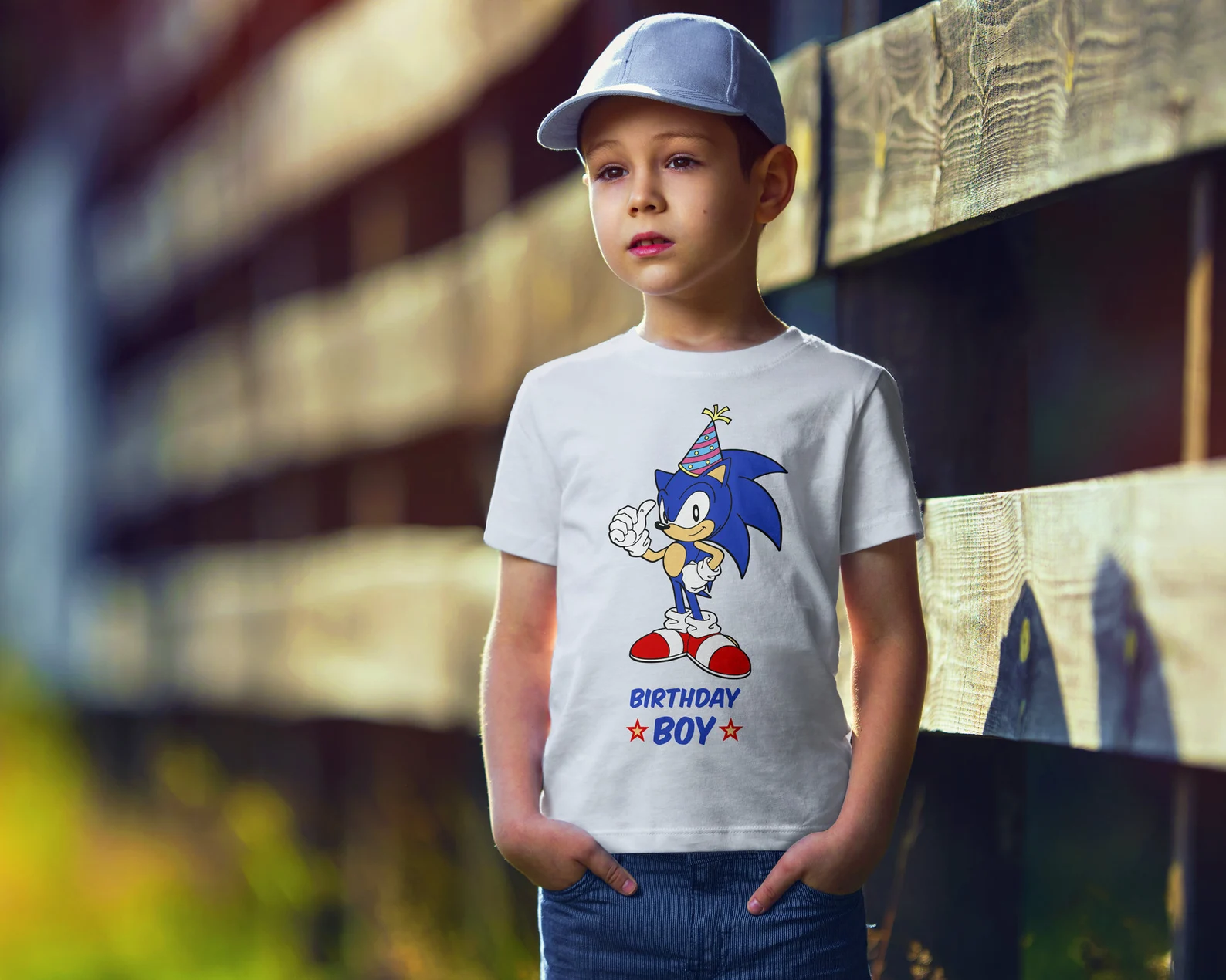 Kid's t-shirt with sonic.