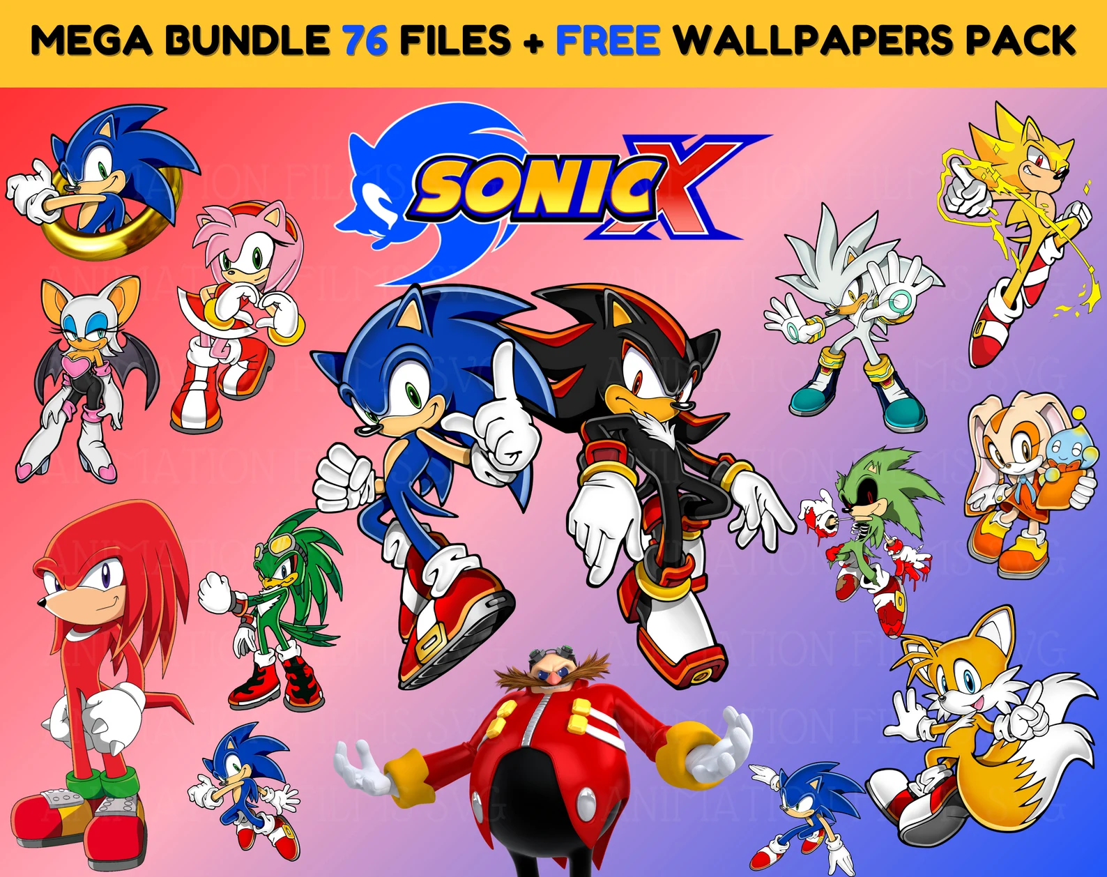 High quality Sonic illustrations.