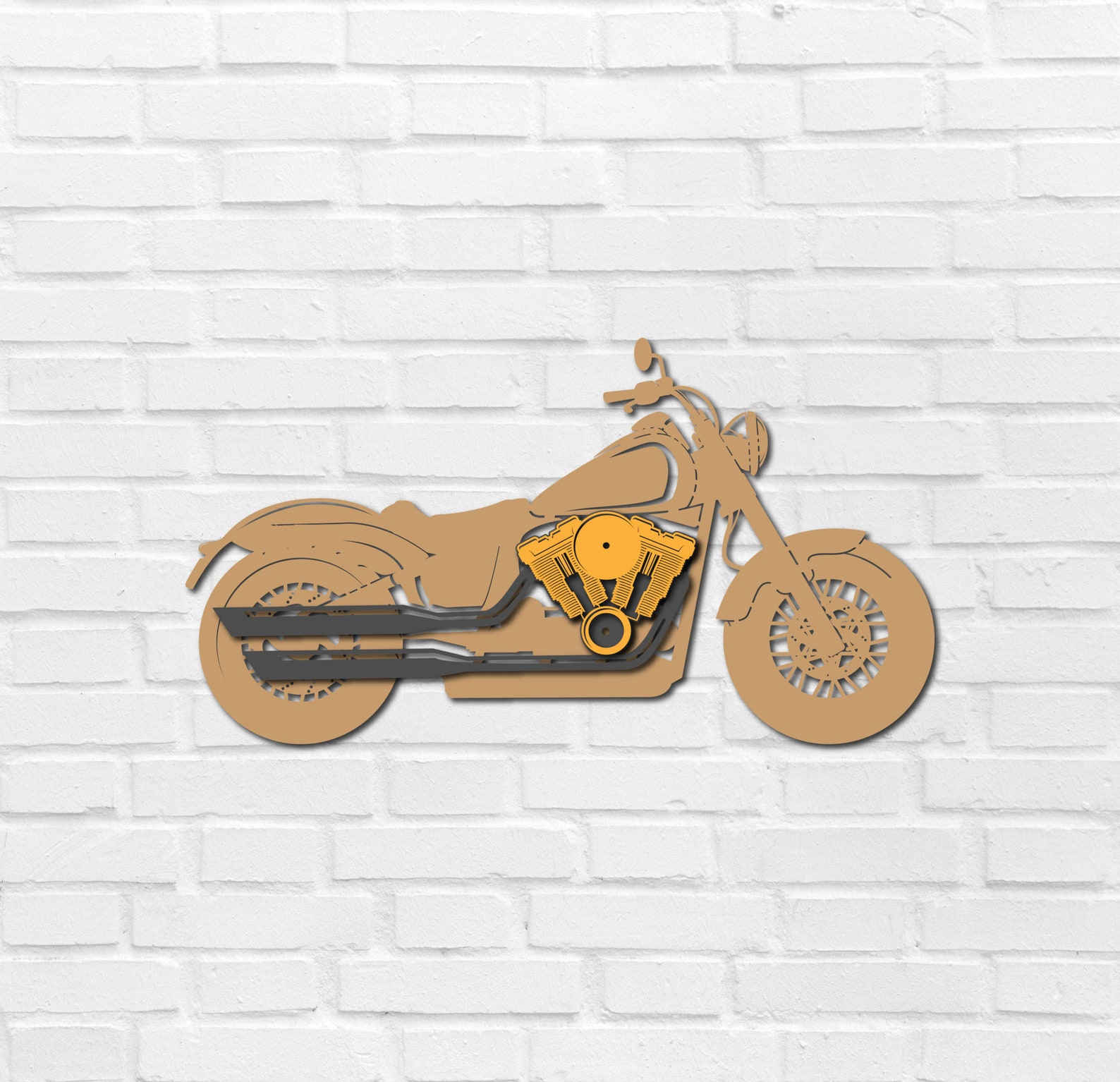 Cover image of Harley Davidson Motorcycle Cricut SVG.