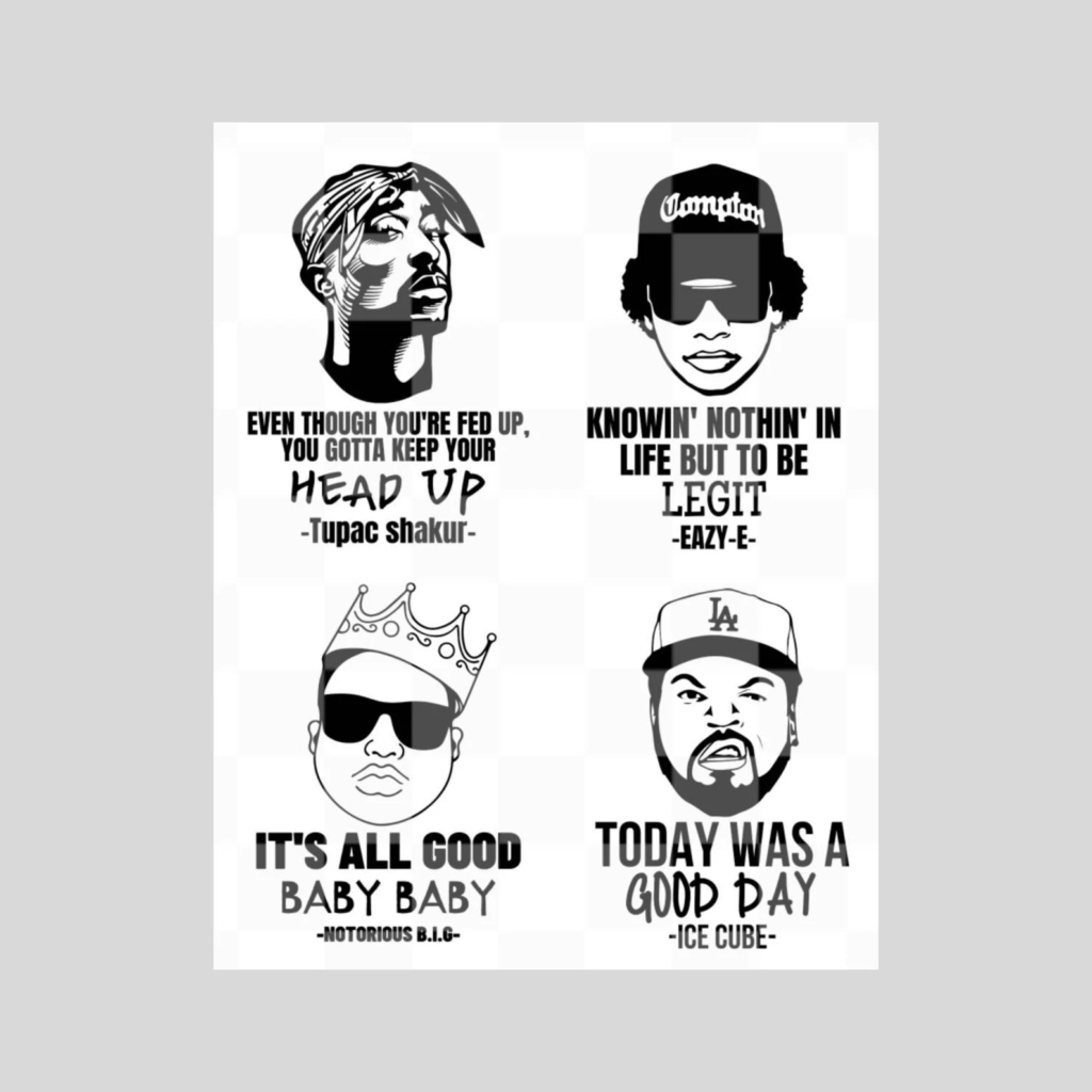 90s Gangsta Rap 4 SVG PNG JPG PDF Bundle – MasterBundles