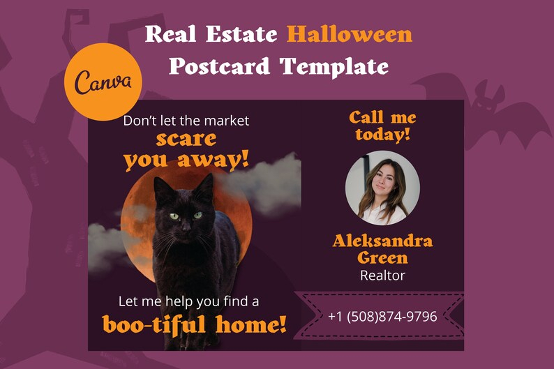Halloween Real Estate Postcard facebook image.
