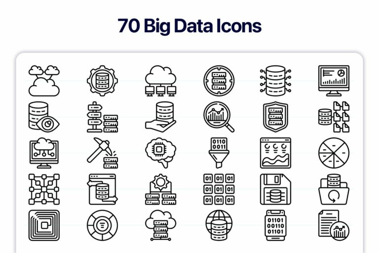 JuicyIcons Line Bundle: 13,000 Icons – MasterBundles