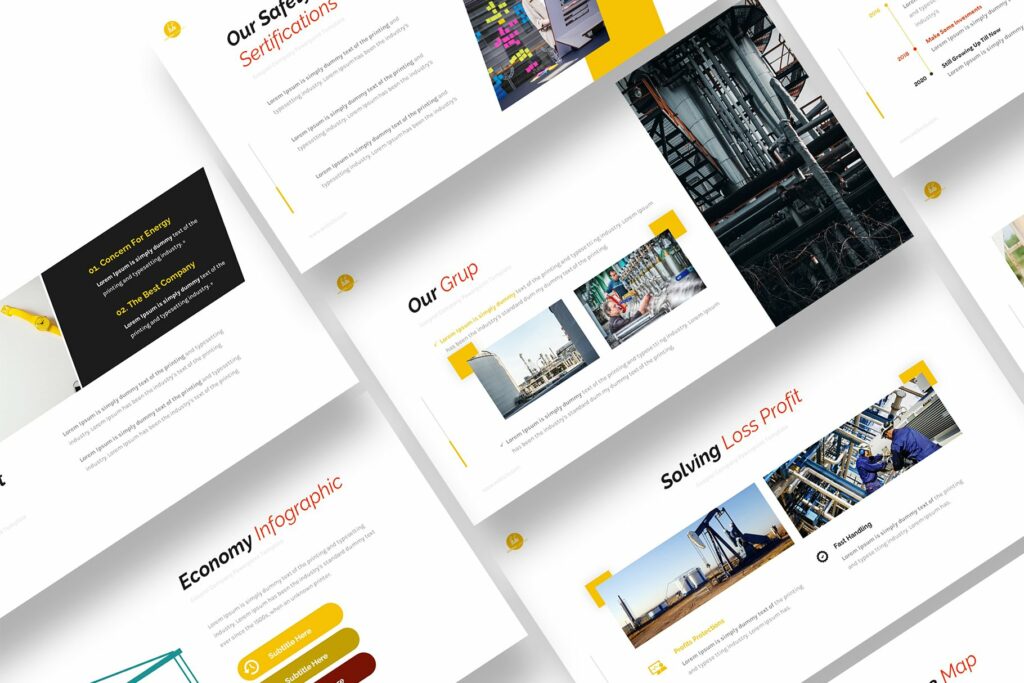 Gasprol Powerpoint Template – MasterBundles