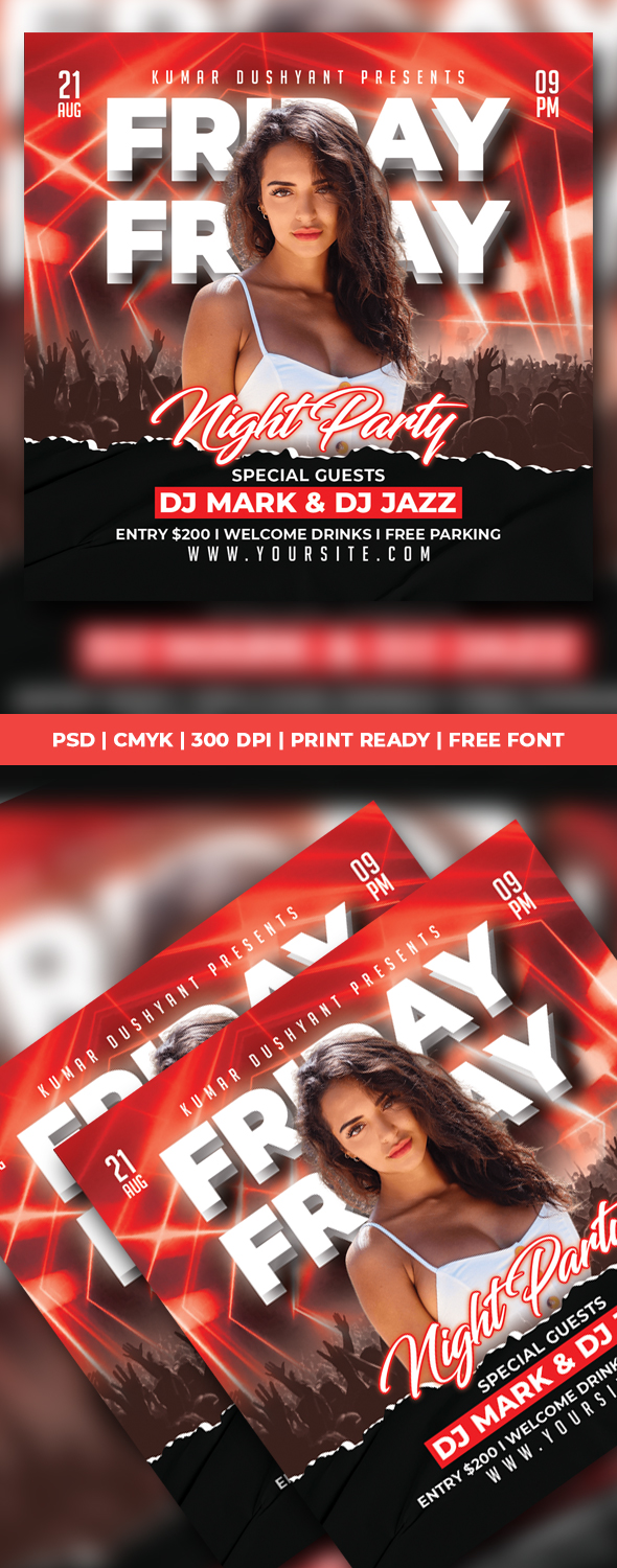 image preview Night Club Flyer Template.