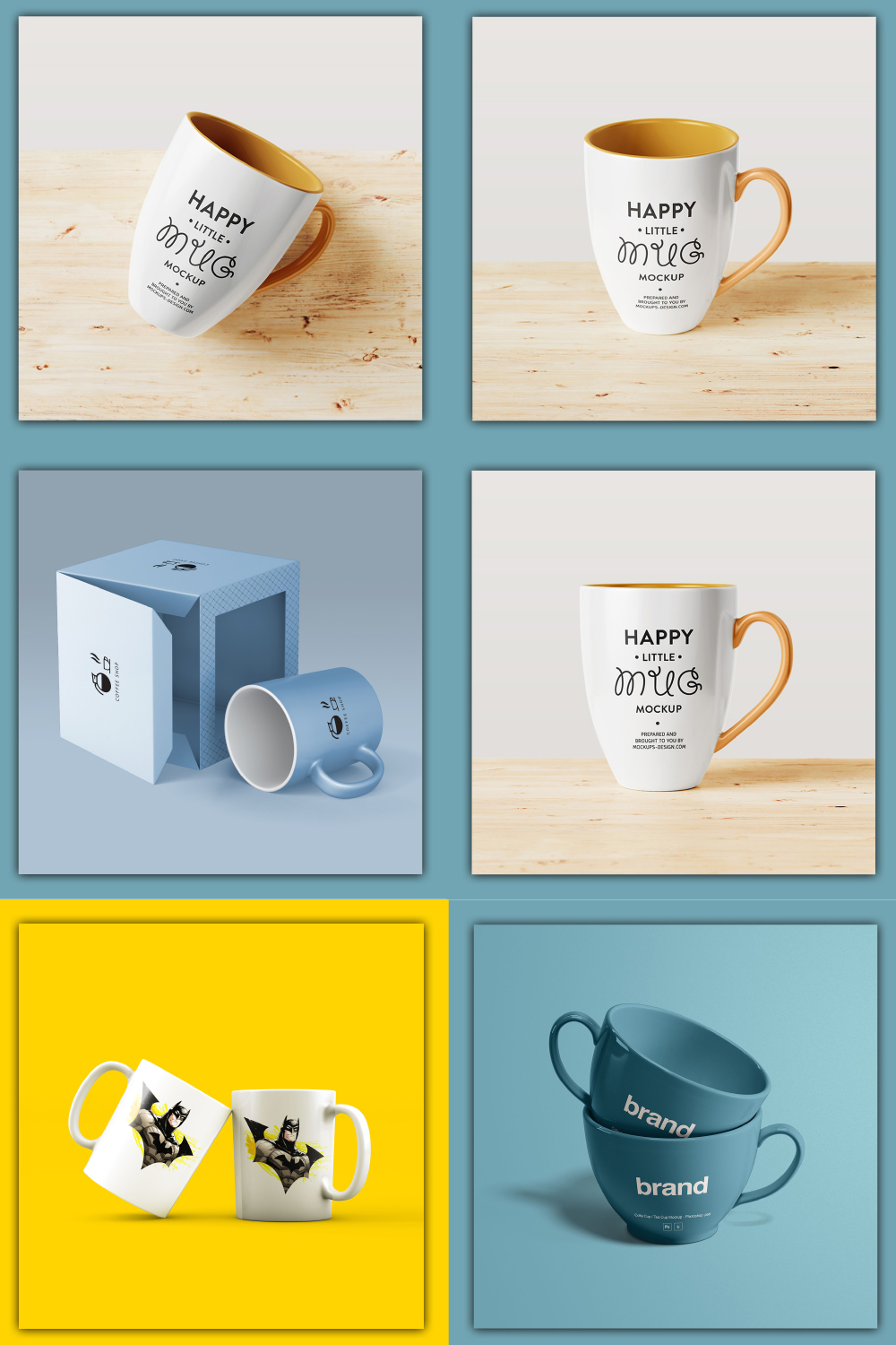 6 Beautiful Mug Mockup pinterest image.