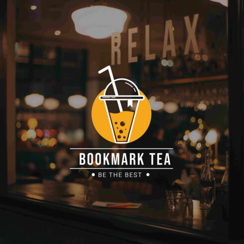 Bubble Tea Logo Template cover image.