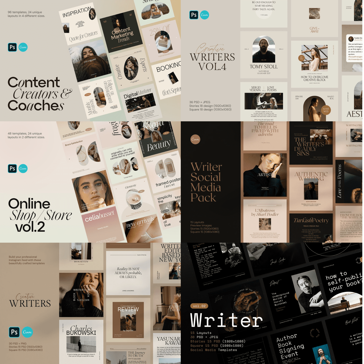 Instagram BUNDLE - Canva & PS created by September 5th.