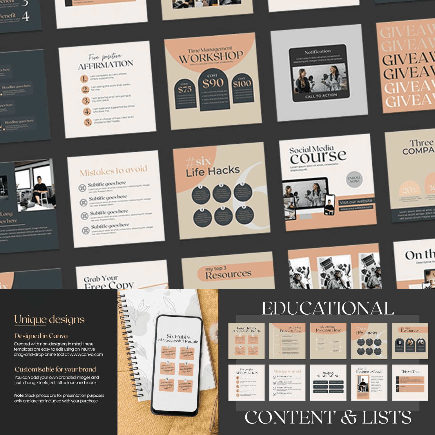 Create numerous designs with this professional template.