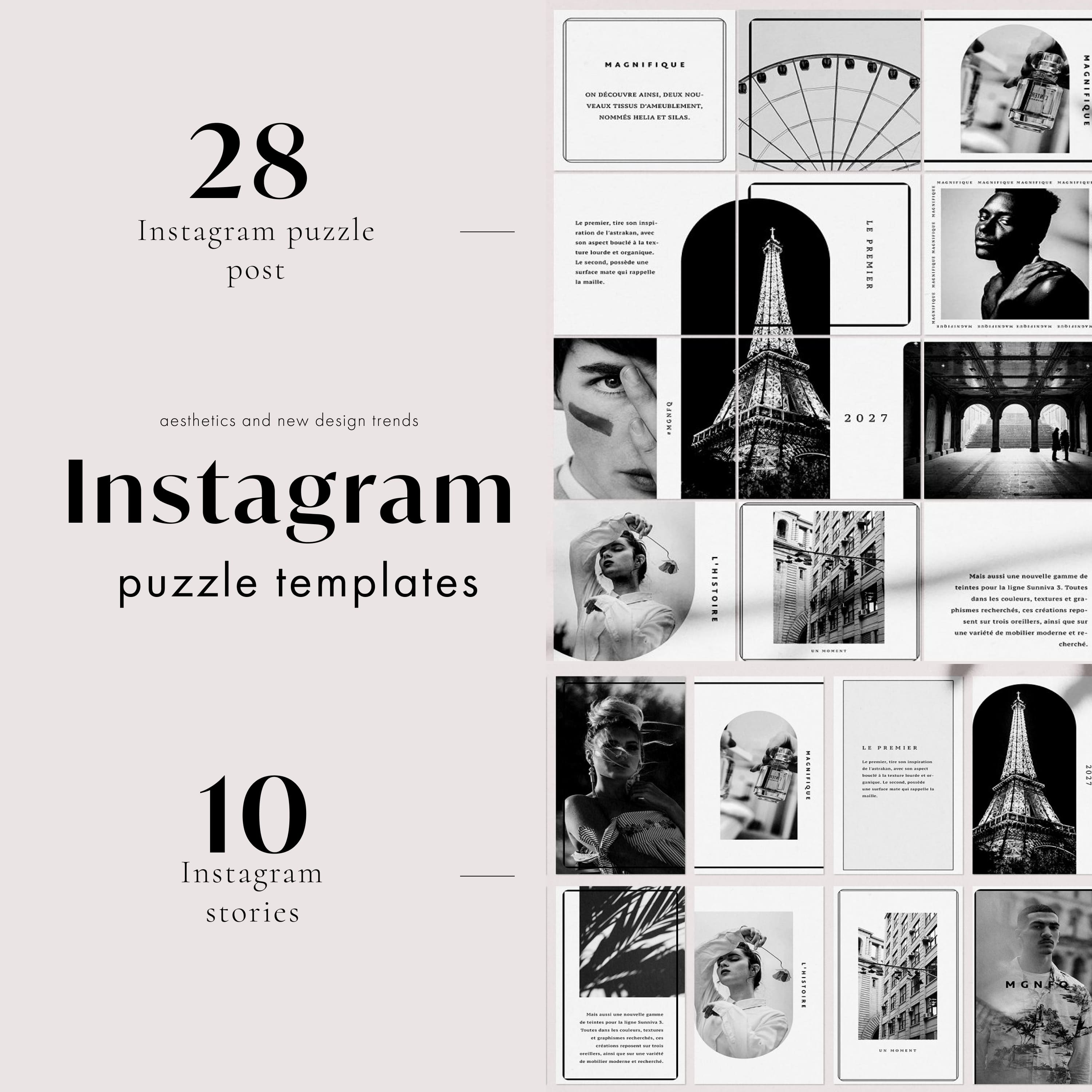 Instagram puzzle templates | Canva cover.