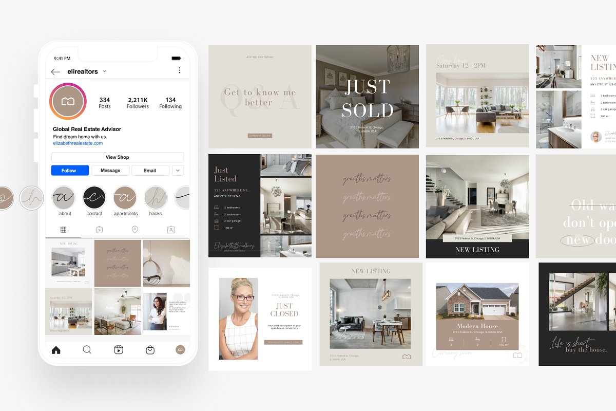 These real estate templates for realtors will help you stand out of a crowd.
