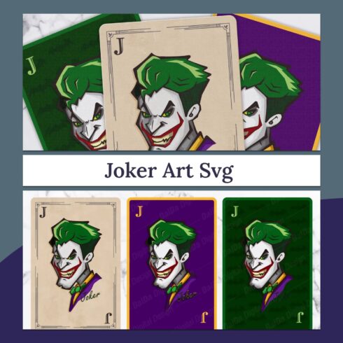 Joker art SVG.