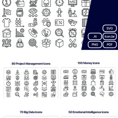 JuicyIcons Line Bundle: 13,000 Icons | Master Bundles