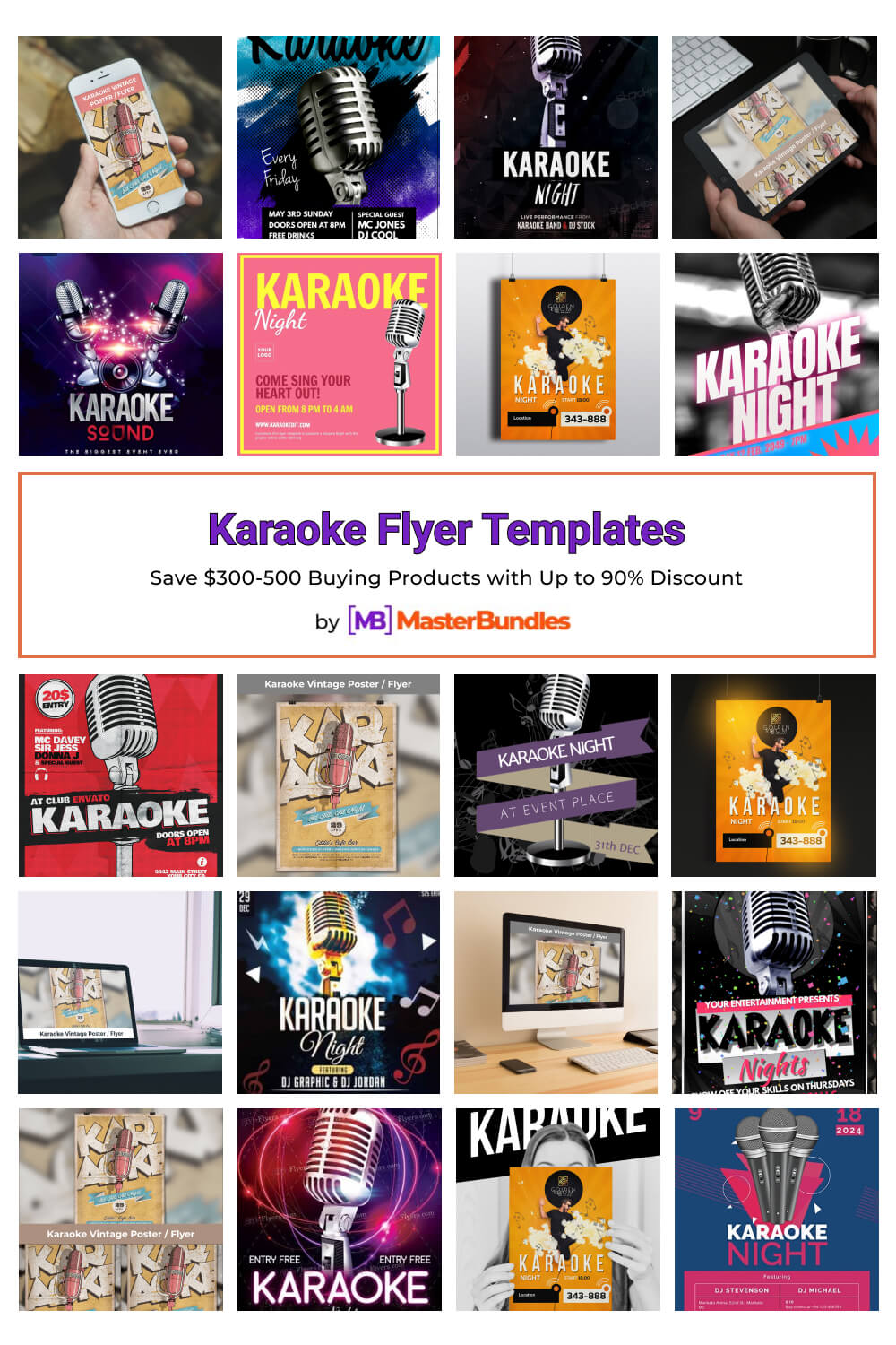 karaoke flyer templates pinterest image.