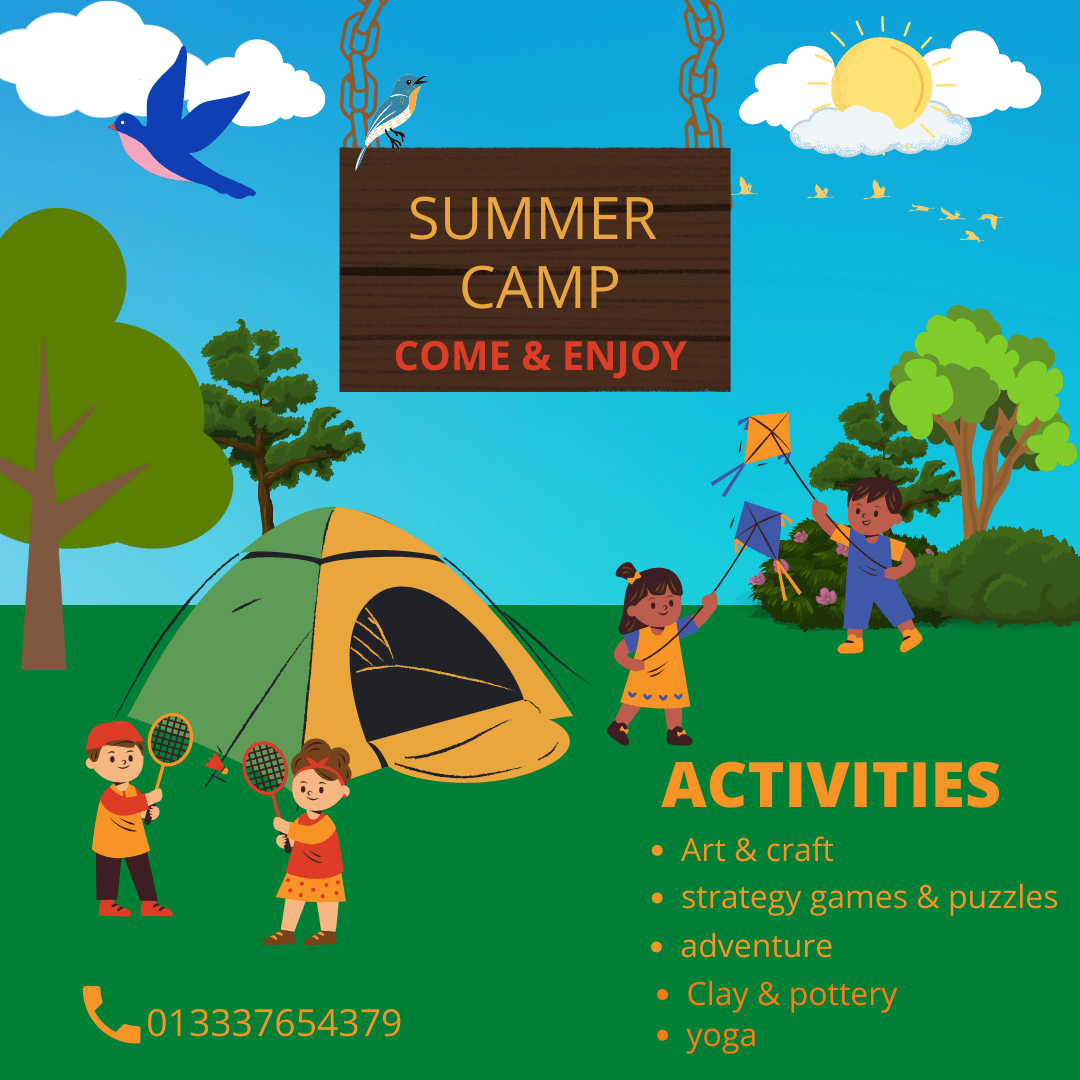10 Editable Instagram Summer Camp Templates Poster Example.