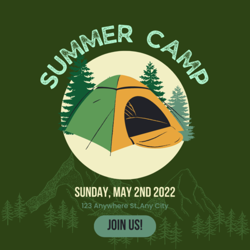 10 Editable Instagram Summer Camp Templates - MasterBundles