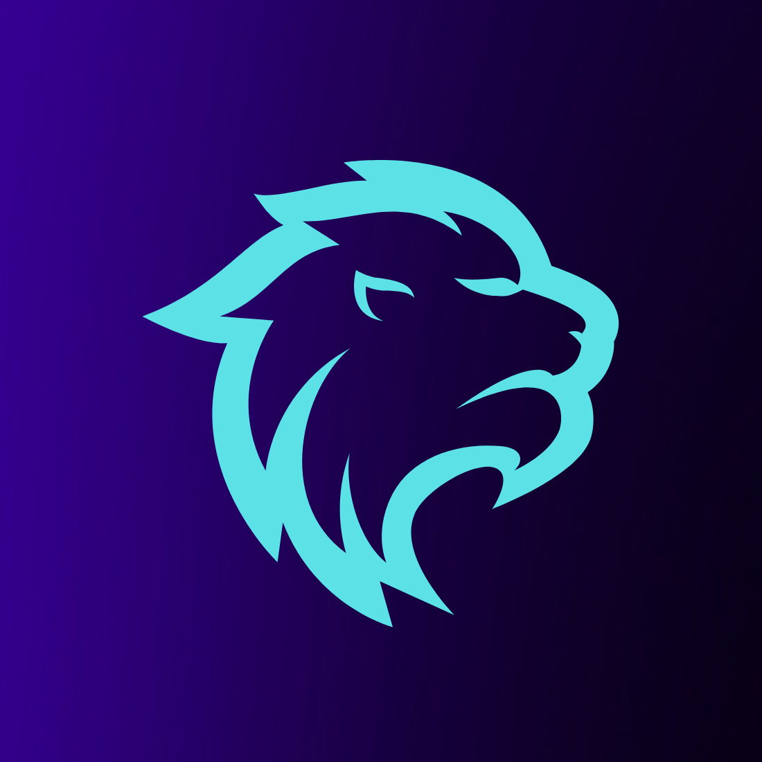 Lion Face Logo Design Template cover image.