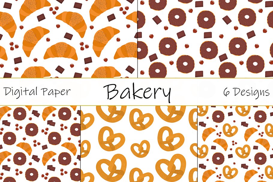 Cover image of Baking vector. Donuts. Croissants.