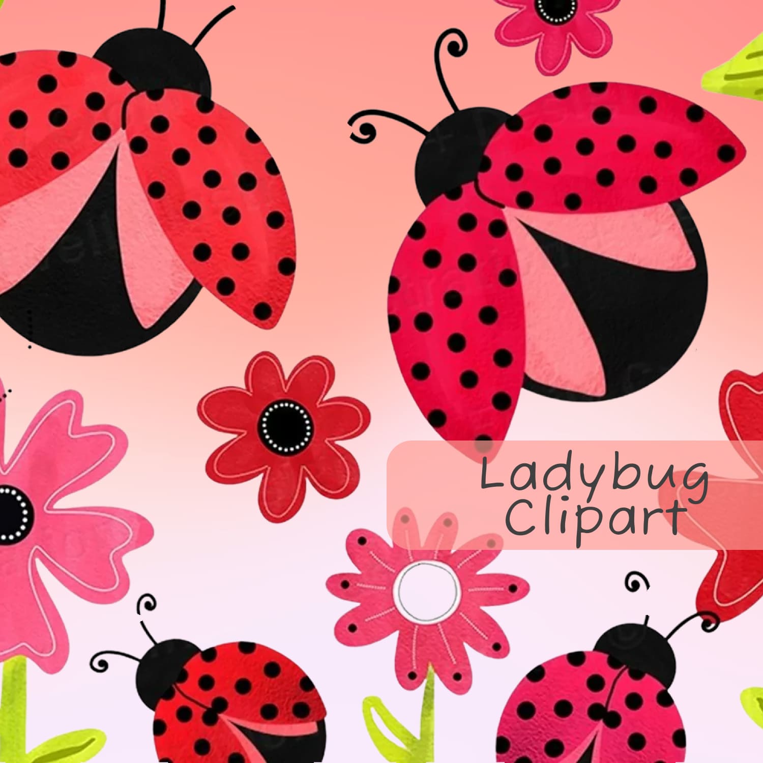 red ladybug clipart free