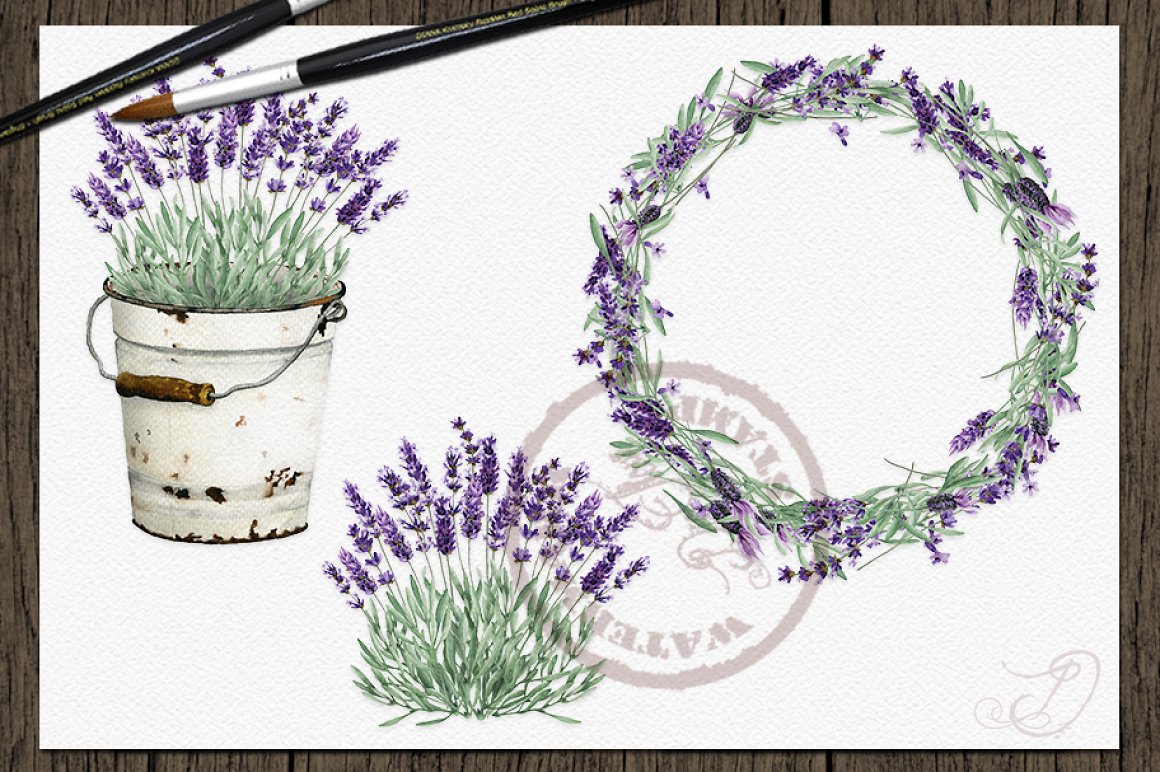 Wild lavender wreath.