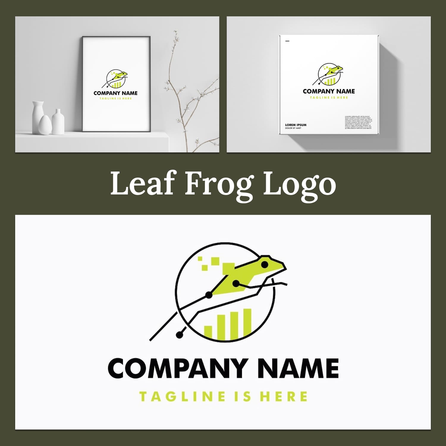 Leaf frog logo - main image preview.