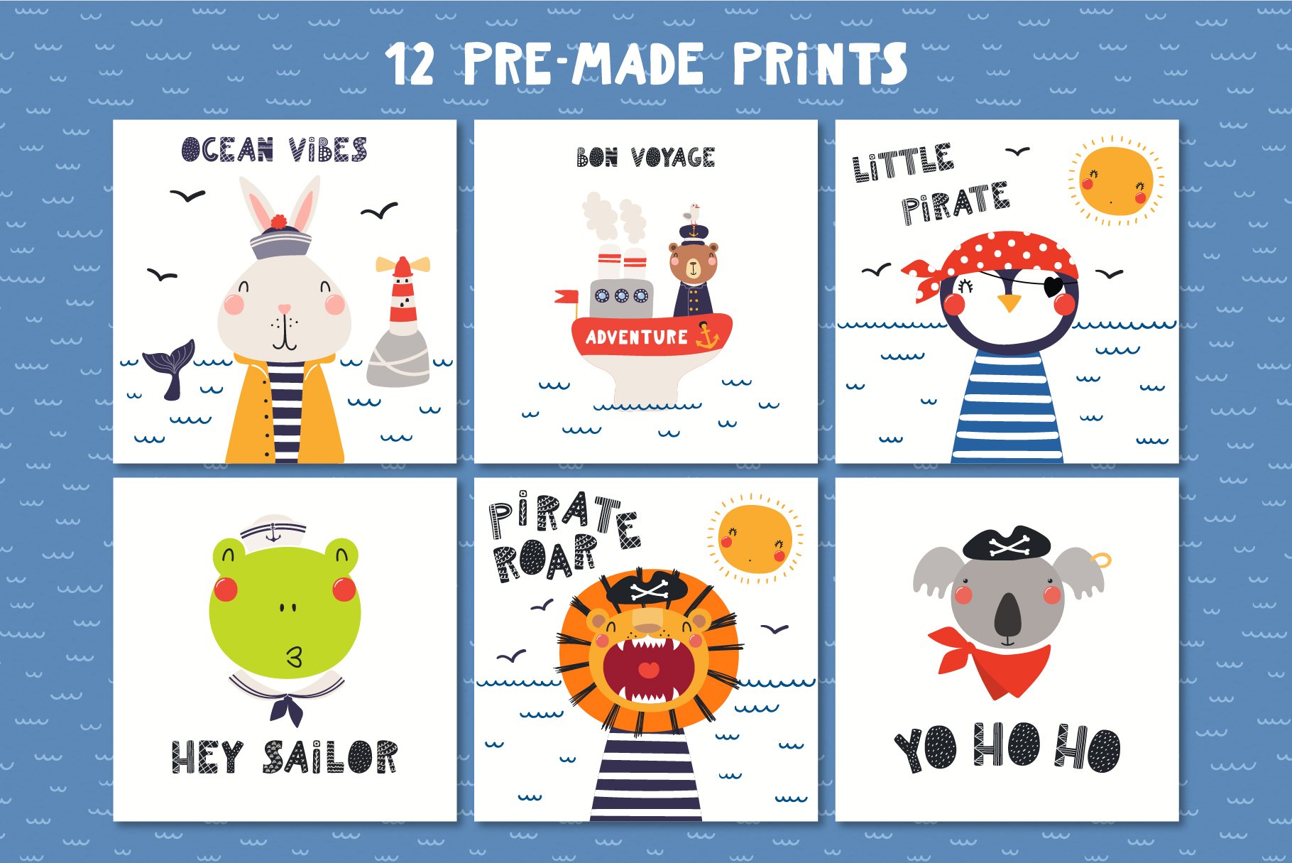 Pre made sailors prints.