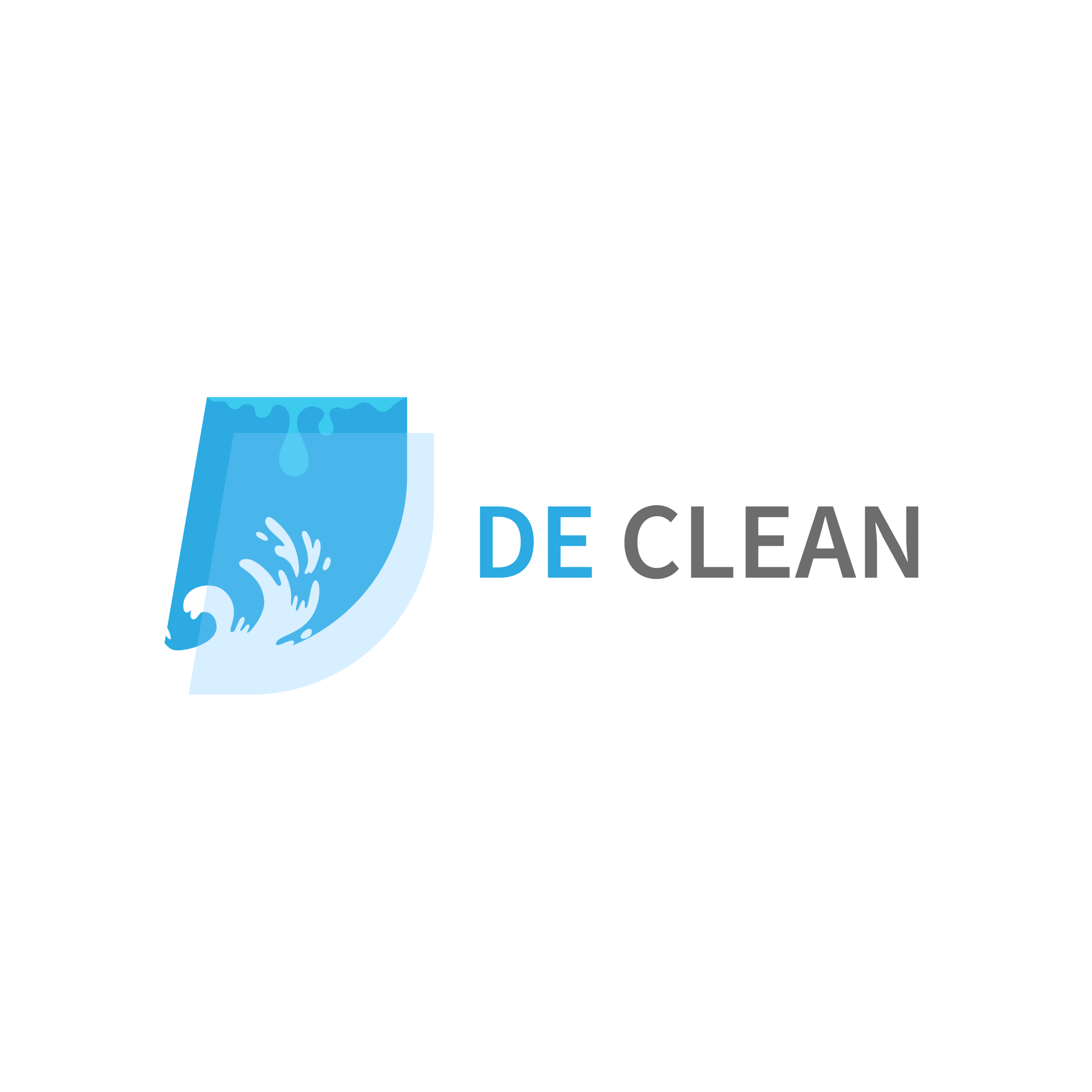 DE CLEAN logo - D Letter previews.