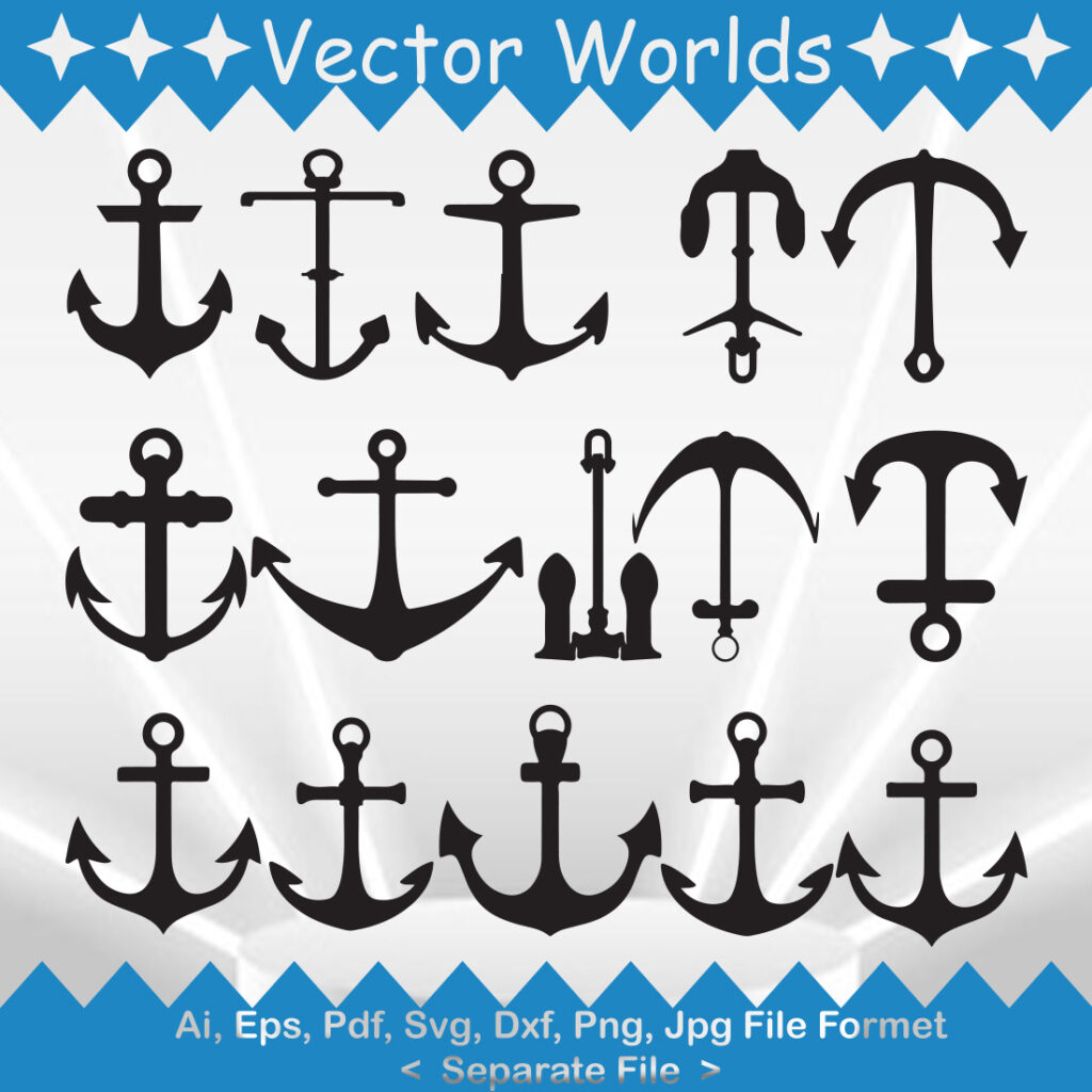 Anchor svg, Anchors svg, Anchor Compass svg, Compass, Boat, SVG, ai ...