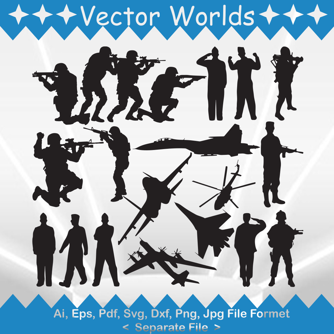 Air Force Svg, Military, Aircraft, Navy SVG, Army SVG, PNG, EPS, AI, PDF, DXF