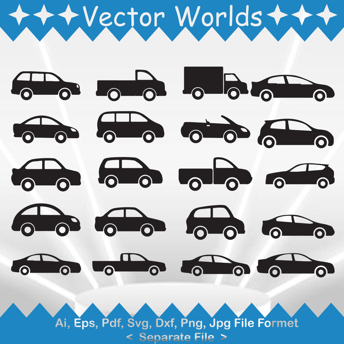 Baby toy car svg, Baby toy SVG, AI, PDF, EPD, DXF, PNG cover image.