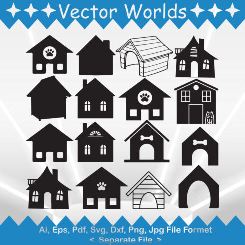 Animal House SVG, Home SVG, AI, PDF, EPS, DXF,PNG cover image.