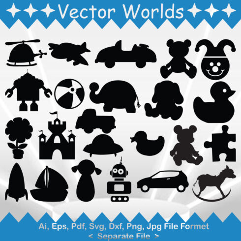 Baby Toy SVG, AI, PDF, EPS, DXF,PNG cover image.