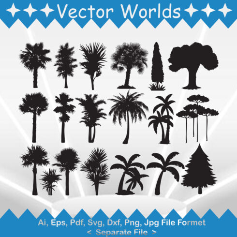 Bamboo Plant Tree SVG, AI, PDF, EPS, DXF,PNG cover image.