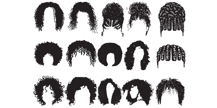 Afro Woman Hair SVG, PNG, AI, EPS facebook image.