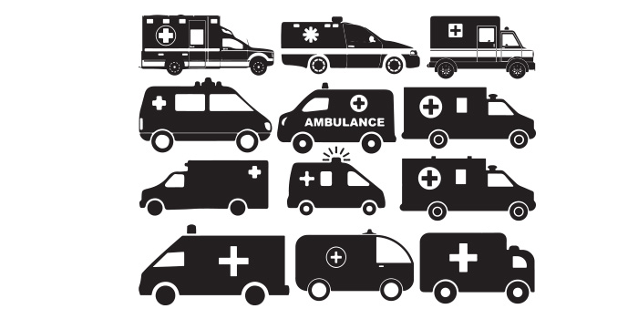 Ambulance Car SVG Facebook Image.