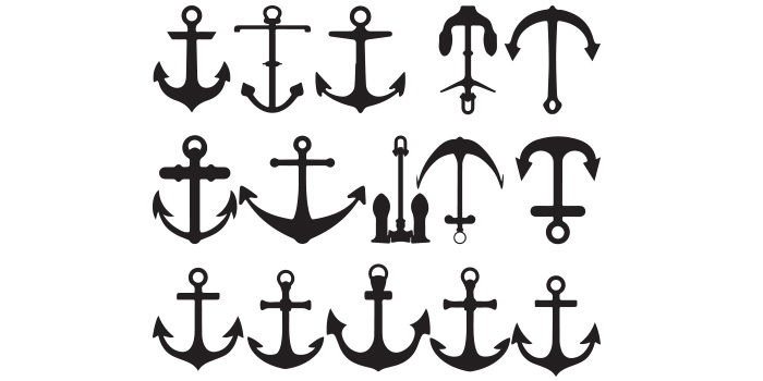 Anchor svg, Anchor Compass SVG, AI,PDF, EPD,DXF, PNG cover image.