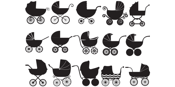Baby Carriage SVG, AI, PDF, EPD, DXF, PNG facebook image.
