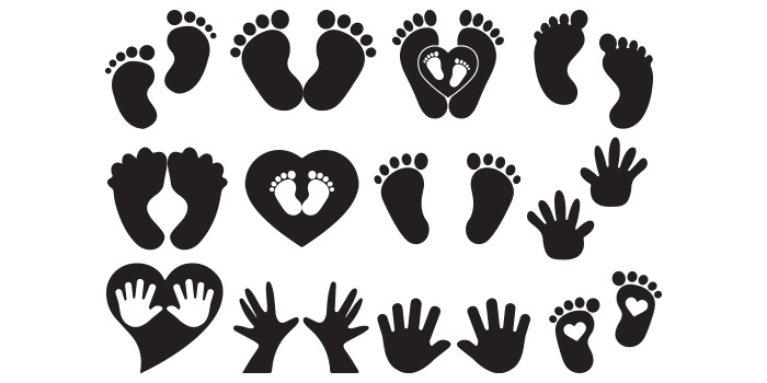 Baby Feet svg, Child SVG, AI, PDF, EPD, DXF, PNG facebook inage.
