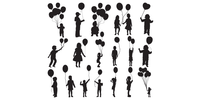 Balloon Kids SVG, PNG, EPS, AI, PDF, DXF facebook image.