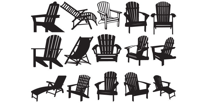 Adirondack Chair SVG, Adirondack SVG, Chair SVG, AI, PDF, EPS, DXF, PNG